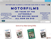 Tablet Screenshot of motorfilms.com